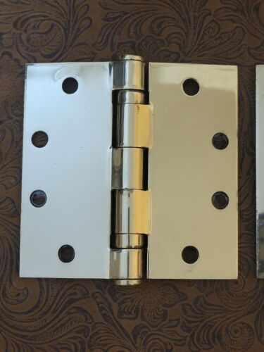 Confezione da 4 (2x2) Cerniera per cuscinetti a sfera Hager BB1191 4,5 x 4,5 US3 NRP ottone lucido ༂ - Foto 20 di 23