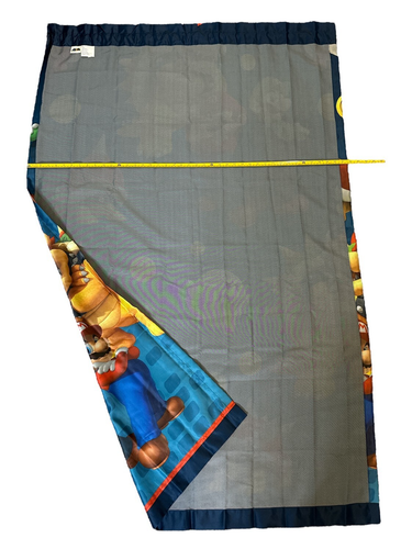 Super Mario Bros Bedroom Curtain 2 Panels Set Room Darkening 42" x 63" Nintendo - Picture 2 of 6