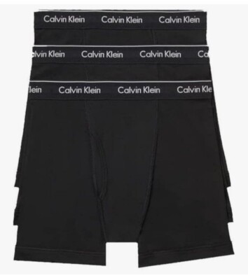 New In Box Calvin Klein Cotton Classics 3-Pack Boxer Brief Underwear size XL
