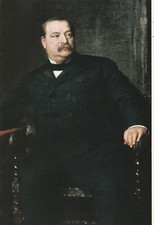 PRESIDENT GROVER CLEVELAND PORTRAIT 6.5" X 10" BOOK PAGE PD1