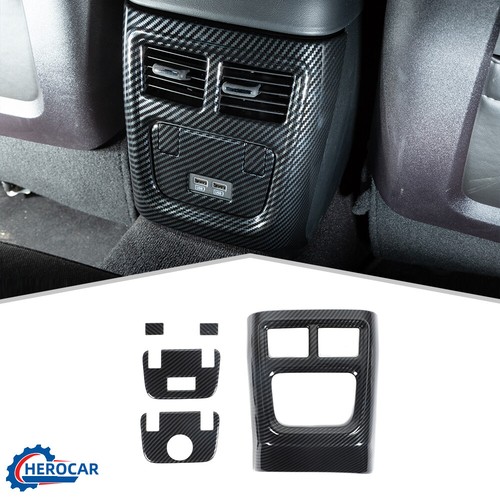 Carbon fiber Central Control Dash Decor Cover Trim Bezel for 2015+ Chrysler 300C - 第 14/371 張圖片