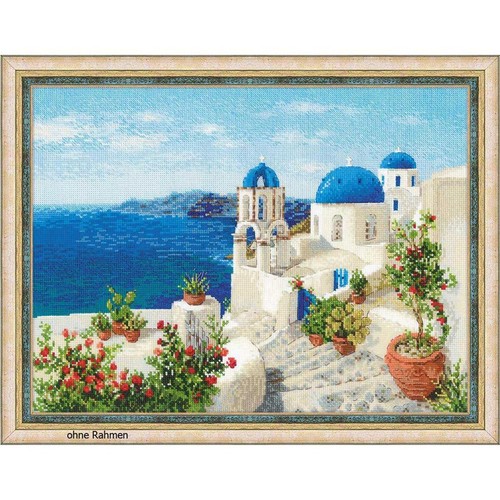 Riolis counted cross stitch Kit Santorini, DIY - Bild 1 von 5