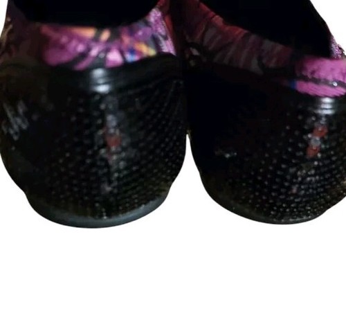 Coach Womens Ballet Shoes Flats Sequin Slip Ons A2788 Shine Tartan Plaid SZ 10 M - Picture 6 of 9