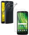 Do MOTOROLA MOTO G6 PLAY OCHRANIACZ EKRANU ZE SZKŁA HARTOWANEGO + PRZEZROCZYSTA OSŁONA ETUI TPU