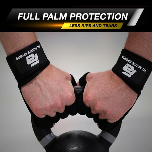 Fit Active Sport Gewichtheben Trainingshandschuhe mit Handgelenkbandage für Fitnesstraining - Bild 40 von 67