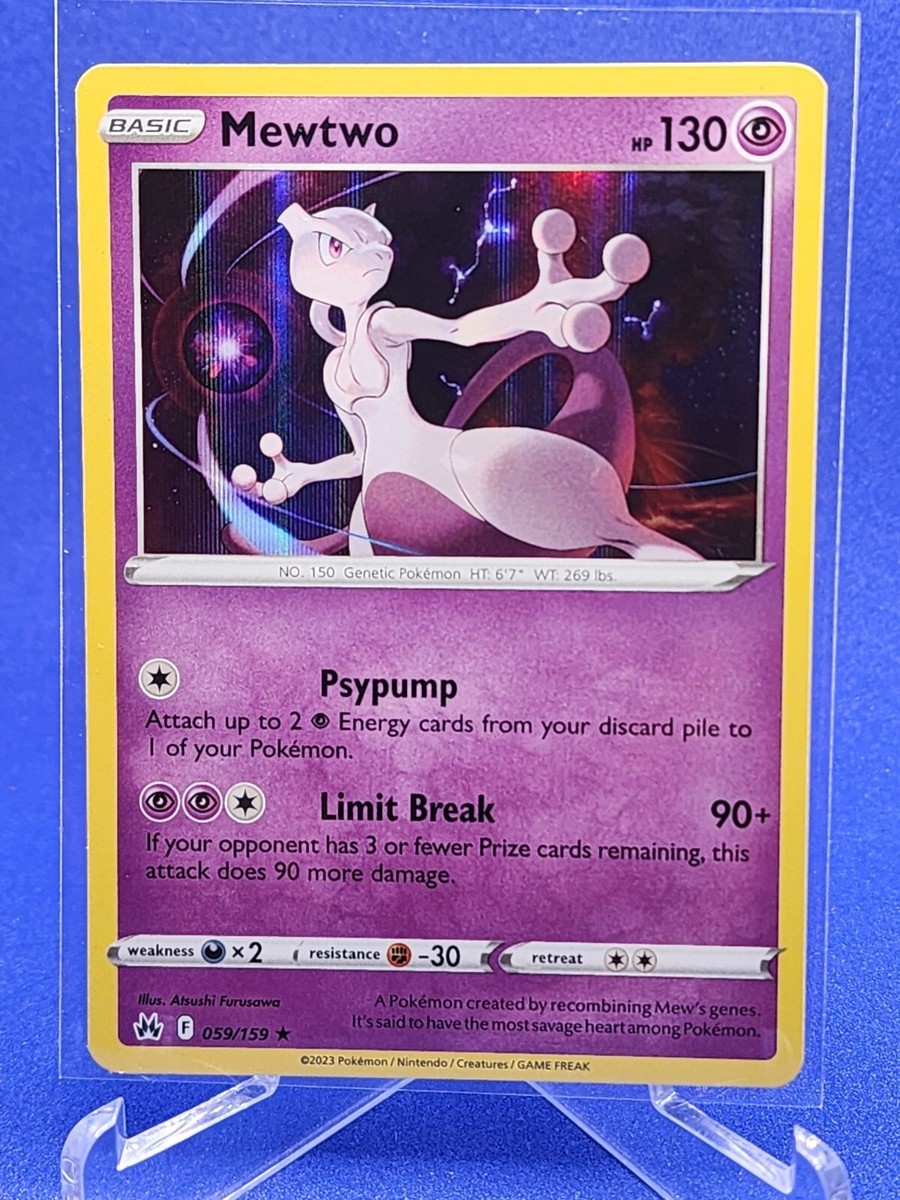Pokemon TCG Card Crown Zenith 059/159 Holo Rare Mewtwo | eBay