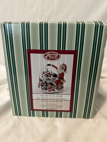 San Francisco Music Box Company Santa con juguetes globo de nieve - Imagen 1 de 7