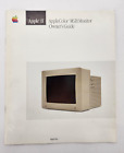 VINTAGE Apple II AppleColor RGB Moniteur 1986 Guide du propriétaire 030-3106-B