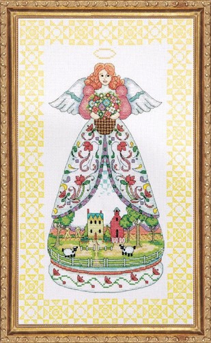 Kit de punto de cruz ~ Design Works - Jim Shore Summer Season Angel #DW2811 - Imagen 2 de 4
