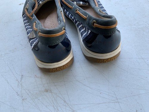 Sperry Top Sider Boat Shoes Womens 10 M Angelfish Blue Striped Mesh NEW - Picture 7 of 7