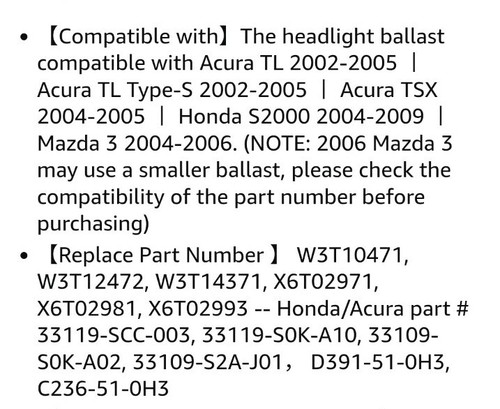 Xenon HID Headlight Ballast Unit Assembly with Igniter and D2S Bulb Compatible w - Picture 9 of 10