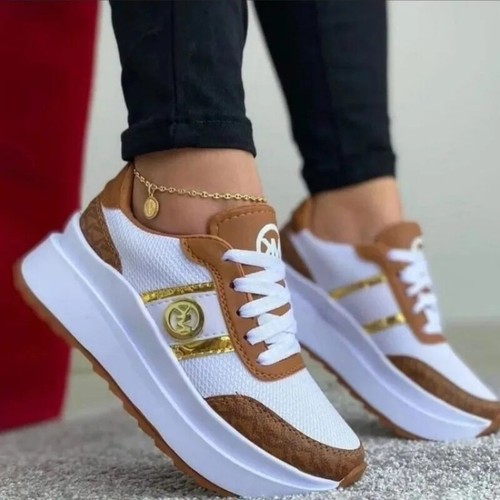 Womenvulcanized Shoes 2024 Trend Newcomfortable Thick-soled Lace-up... - Bild 5 von 11