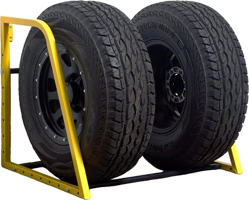 Portapneumatici da Parete Pieghevole Regolabile Resistente per Pneumatici di Ricambio Sh... - Foto 4 di 10