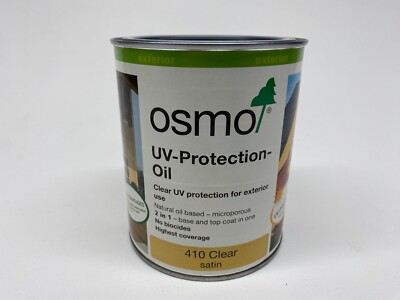 OSMO UV-Schutzöl 410 klar Satin 750ml Außen Holz Holz Oberfläche 0,75L