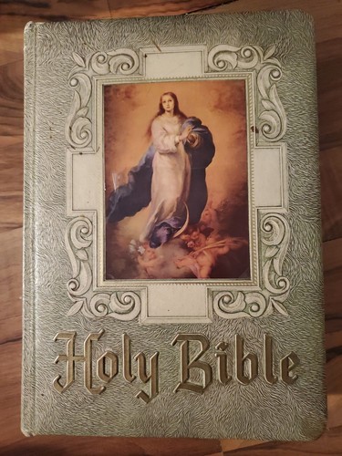 Vintage Catholic Holy Bible Parish Edition 1961 - 第 1/18 張圖片