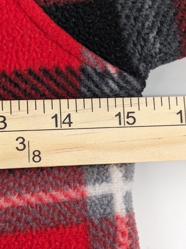 Eddie Bauer Boys Red Black Flannel Fleece Lined Jacket Size 4/5 - Picture 9 of 10
