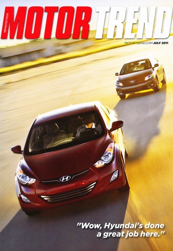 2011 Hyundai Elantra Road Test Original Car Brochure