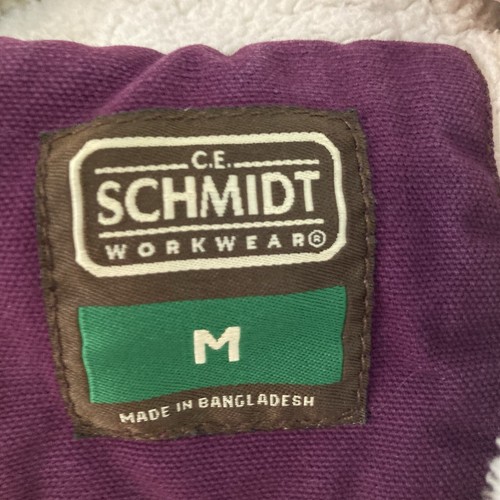 C. E. SCHMIDT Workwear Coat Jacket Youth Med 10/12 Purple Fleece Lined Hooded - Picture 5 of 15
