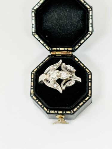 Vintage echter Diamantring 14k Weißgold Größe 5,5 - Bild 11 von 11