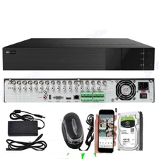 5MP 16CH 5-IN1 Hybrid Digital Video Recorder (DVR) Security System +free 2TB