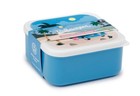 Set of 3 Lunch Boxes Kids Children Adult Plastic Sandwich Snack Pots Containers