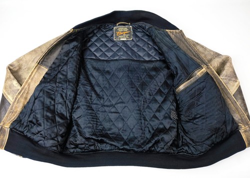 Chevignon Lederjacke Tuck Away Gr. XL (L) vintage 90s - Bild 10 von 11