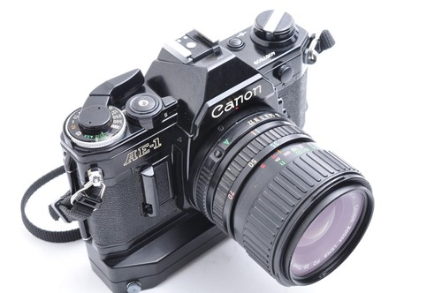 Canon AE-1 Black 35mm SLR Film Camera FD 35-70mm F/3.5-4.5 Lens Exc+5 From Japan - Picture 3 of 24