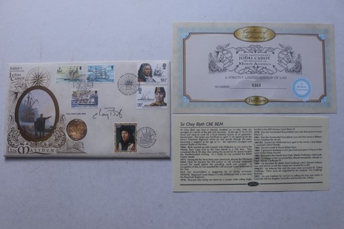 Benham 500th Anniversary John Cabot Limited Edition Coin Cover 1997 Isle of Man