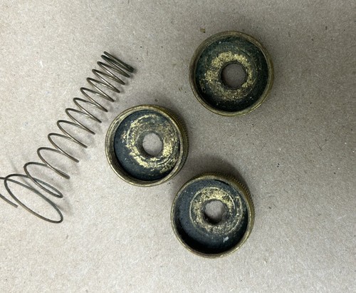 1947 Pan American Elkhart Cornet Valve Bottom Caps Only - Picture 3 of 3