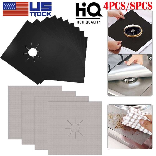 Gasherd Herdplatte Brenner Abdeckung Schutz Antihaft Wiederverwendbar Liner Sauber Kochen - Bild 1 von 14