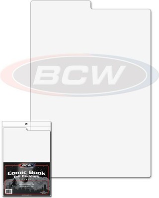 7 1//4 X 10 3//4 separators Pack of 25 BCW Tabbed White Comic Book Dividers