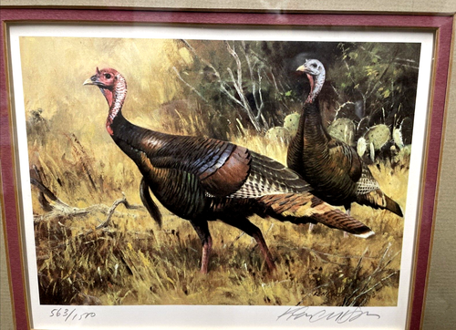 1984 Texas Wild Turkey Stamp & Print - Picture 2 of 7