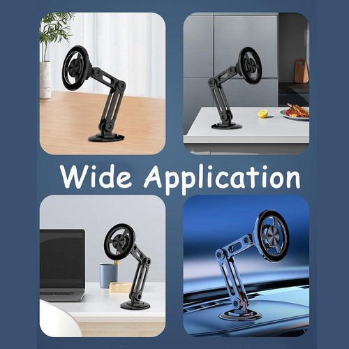 Magnetic Car Phone Holder Dashboard Phone Mount Aluminum For iPhone Universal - Picture 11 of 15