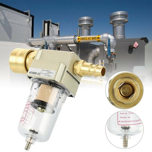 Druckluftfilter Wasserabscheider Ölabscheider INKLUSIVE 1/4" Schnellkupplung DE - Bild 3 von 12