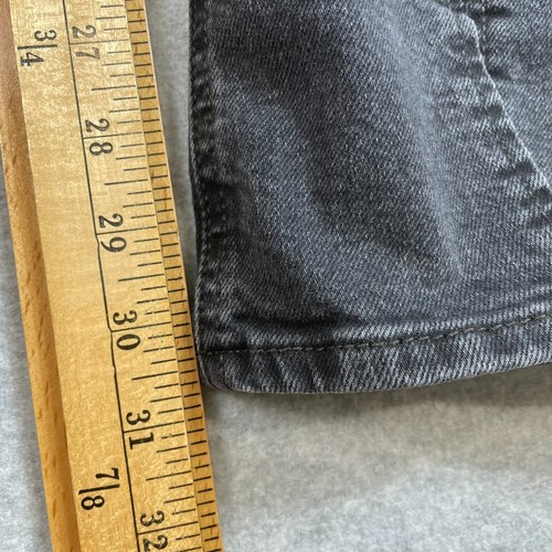 Levis Jeans Woman 31(32x31) Black Superlow Bootcut Denim Pants Cowgirl Festival - Picture 10 of 11