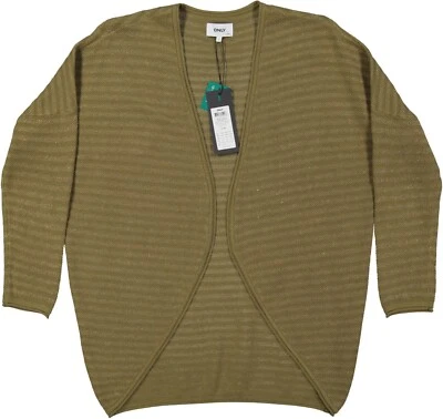 NEU! Only Damen Cardigan grün gestreift Gr. L - Bild 1 von 4