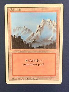 Slate 20x Mountain Revised 3rd Edition Revised Basic Land Lot MTG Same Art Mag Slate 20x Mountain Revised 3rd Edition Revised Basic Land Lot MTG Same Art Mag