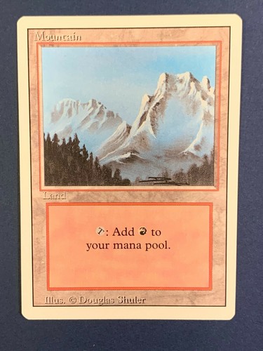 MTG Magic the Gathering Revised - Mountain (B) Basic Land - NM - Picture 1 of 2