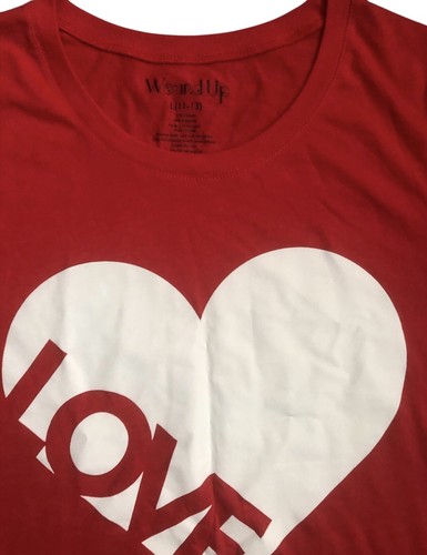 Wound Up Damen Petite Top Rot Tshirt Kurzarm Grafik Tee Large - Bild 2 von 3