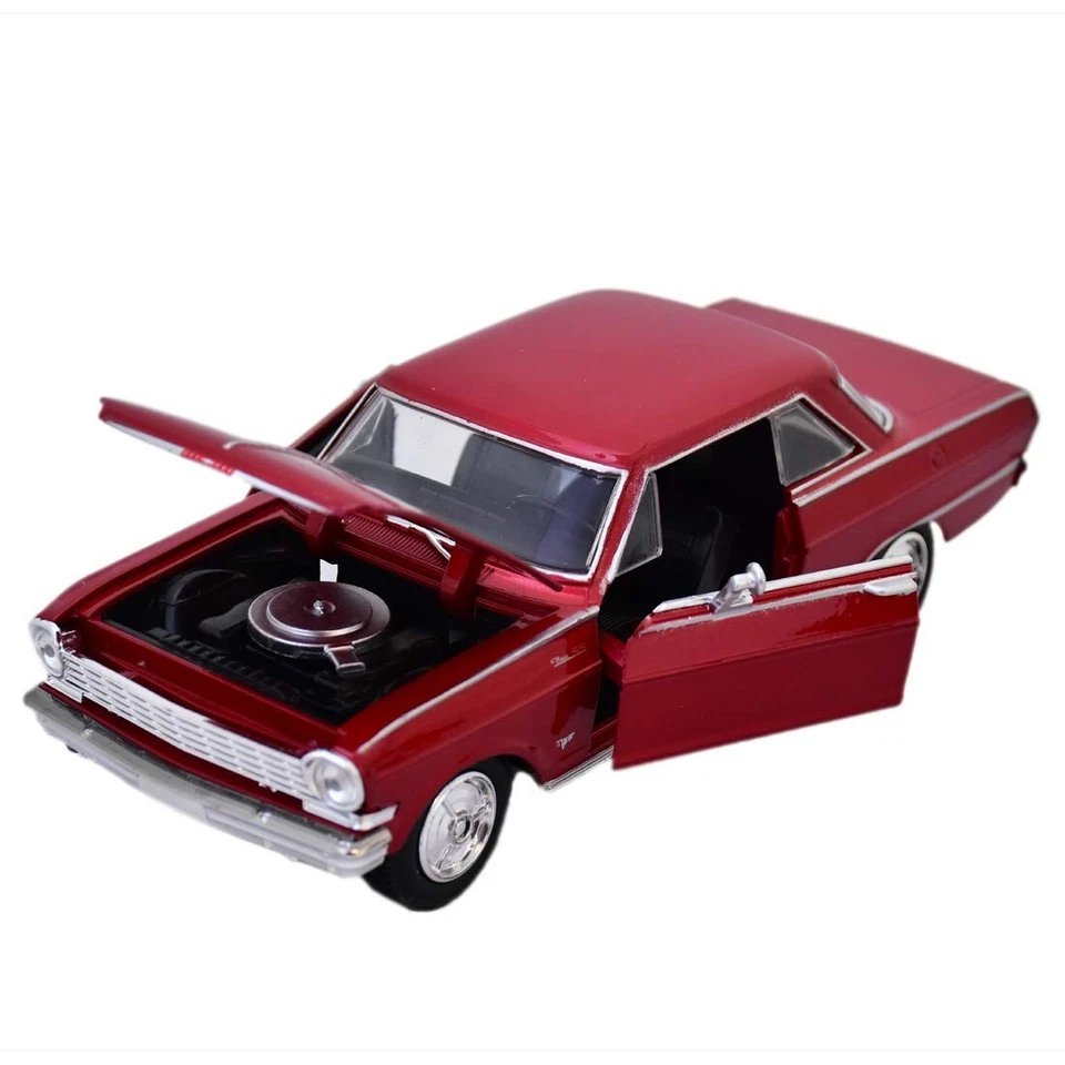 Chevy Nova SS 1964 Rosso Red Newray New Ray 1:24 Nuovo 1/24 - Immagine 2 di 3