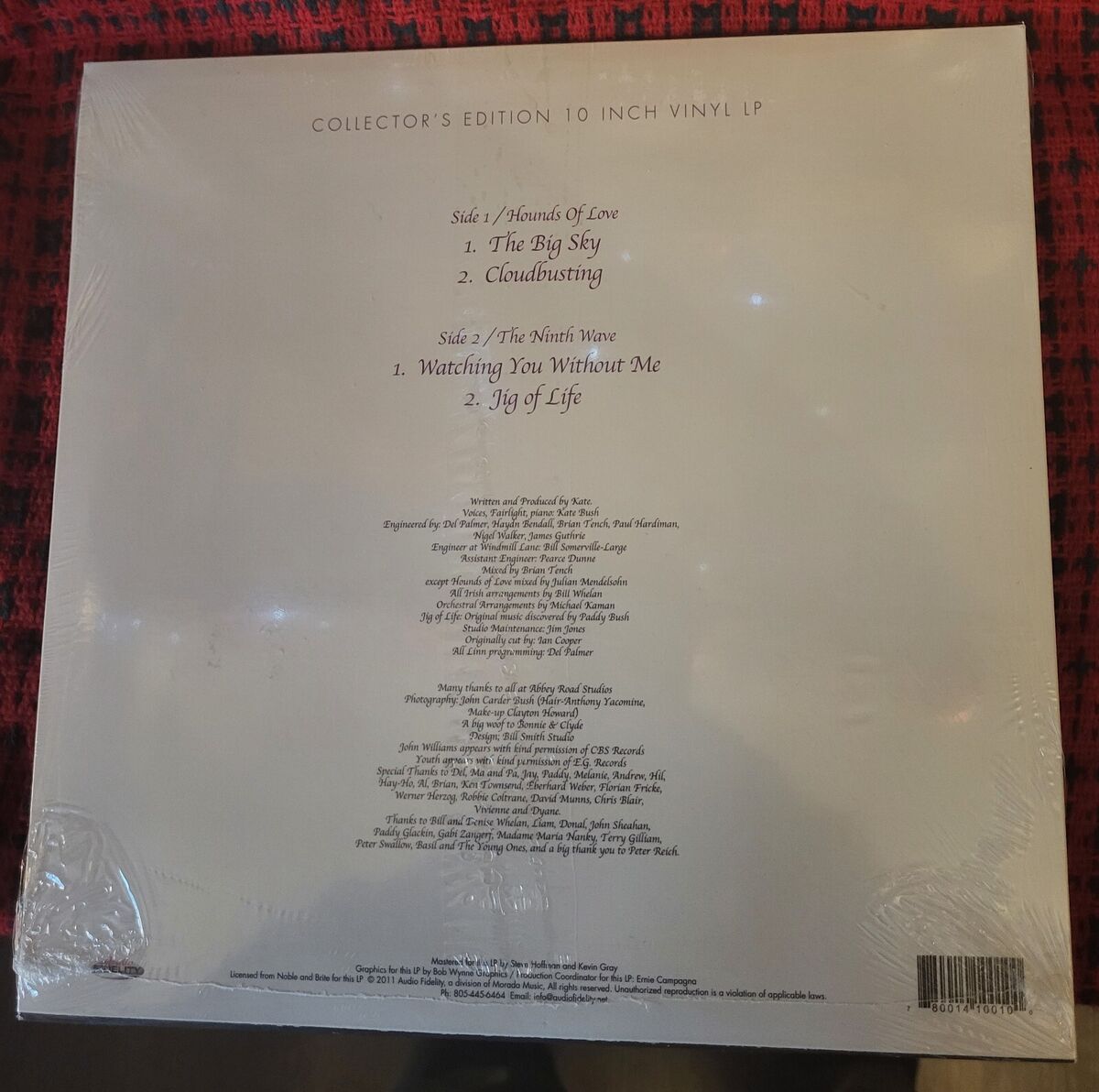 KATE BUSH HOUNDS OF LOVE SEALED 10 KATE BUSH HOUNDS OF LOVE SEALED 10