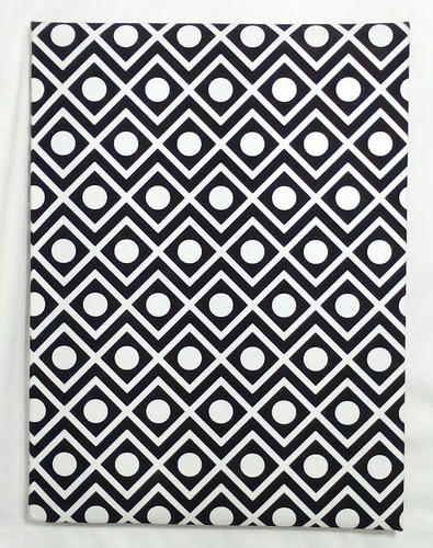 Mainstreet Collection PORTFOLIO Zig Zag black white #LPZG/2913 no legal pad incl - Picture 2 of 5