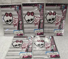 MONSTER HIGH SKULLETTE GLITTER BODY JEWELRY STICKER 5 Packs
