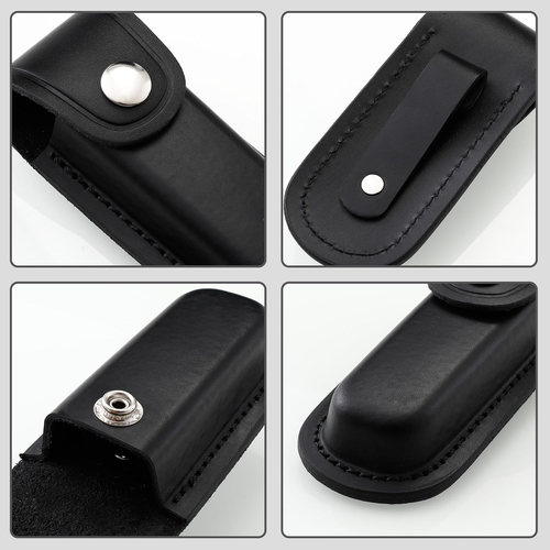 Funda para Cuchillo de Bolsillo, Estuche para Cuchillo EDC de Bolsillo Plegable de 4", Bolsa Portátil Cuchillo Cuero - Imagen 6 de 12
