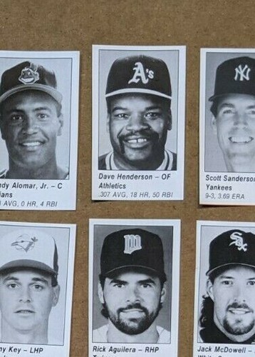 1989 1990 1991 MLB All-Star Game Program Player Cuts - U Pick a player - Picture 86 of 184