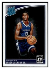 2018-19 Donruss Optic Rated Rookie 188 Jaren Jackson Jr RC Memphis Grizzlies