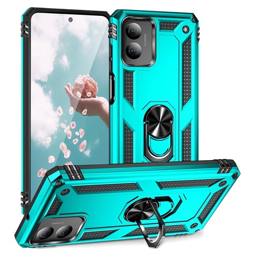 For Motorola Moto G Play 4G 2024 Ring Case Magnetic Metal Stand +Tempered Glass - Picture 37 of 43