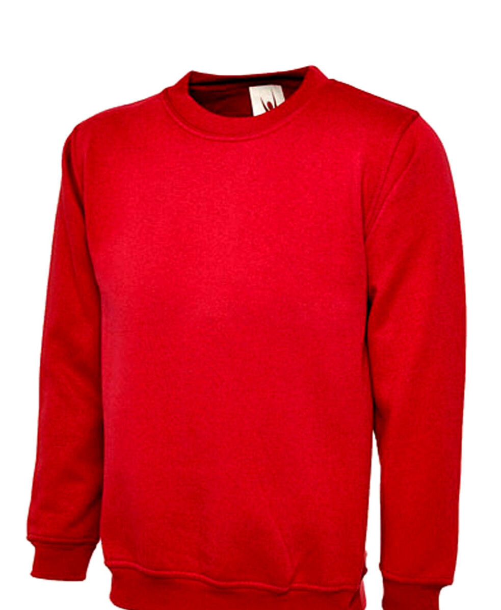 Ladies Sweatshirt Size 8 to 30 Loose Fit Premium Plain Jumper Soft Feel 280gsm