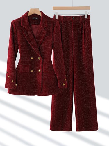 Office Ladies Pant Suit Female Business Work Wear Jacket Blazer Trouser 2 Pieces - Picture 19 of 21