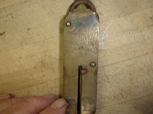 vintage excelsior improved spring scale 25# belmont-hdw-co usa FREE SHIPPING - Picture 6 of 8